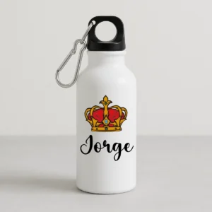 botella corana rey con nombre