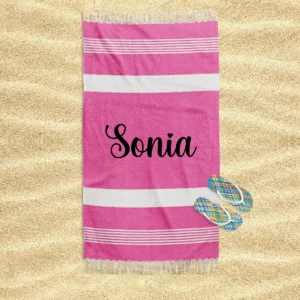 toalla rosa