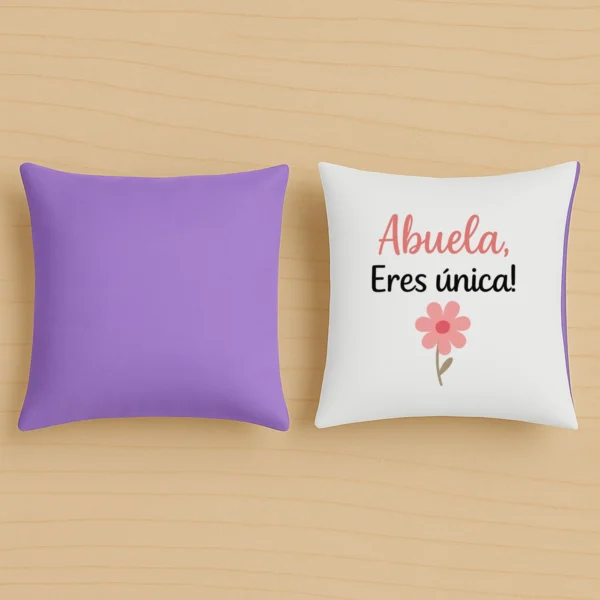 Cojin lila abuela eres unica