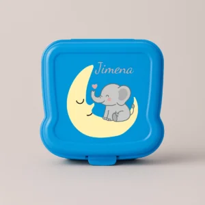 fiambrera azul personalizable