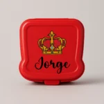 fiambrera roja personalizable