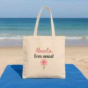 Bolsa de tela algodon abuela eres unica