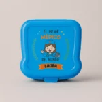 fiambrera azul personalizable