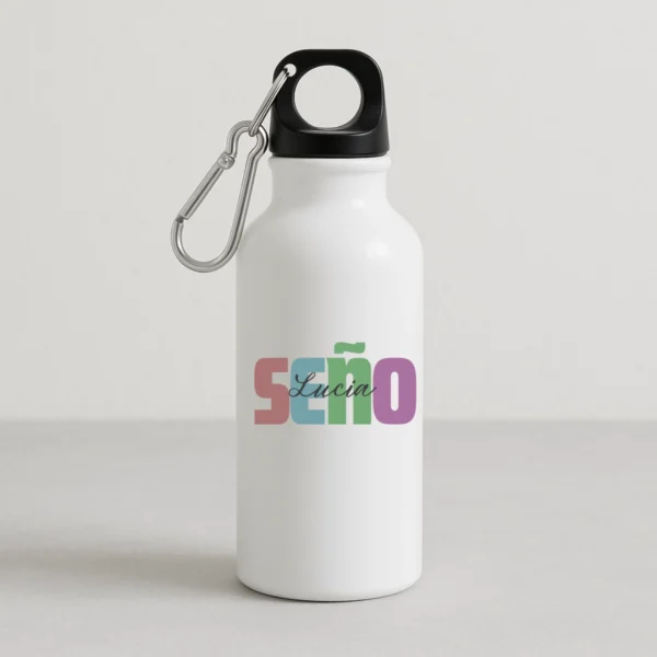 botella profe con nombre