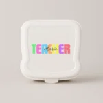 teahcer fiambrera blanca