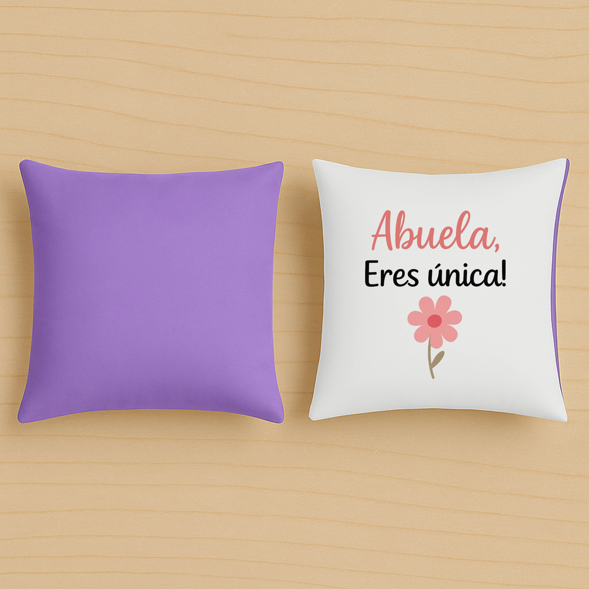 Cojín lila abuela eres única