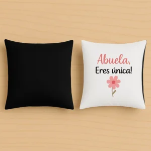 Cojín negro abuela eres única