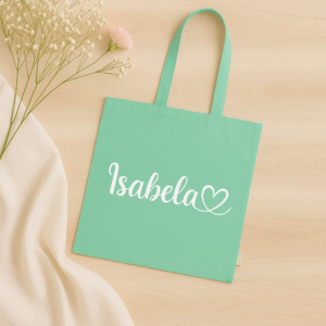 Bolsa de tela verde