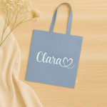 bolsa de tela azul