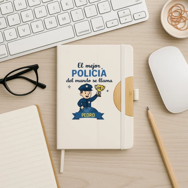 libreta mejor policía del mundo +nombre