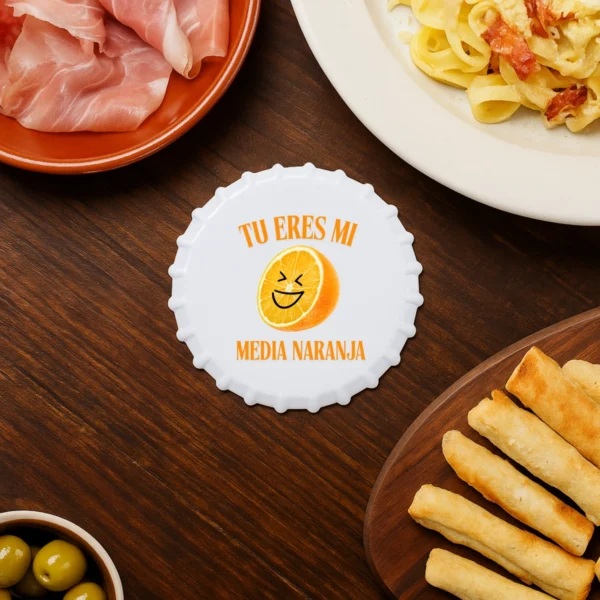tu eres mi media naranja posavasos