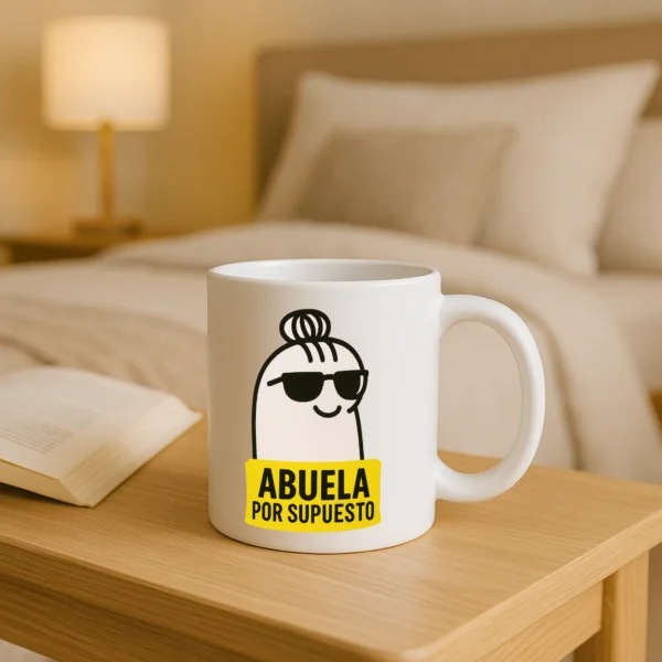 Taza blanca abuela por supuesto