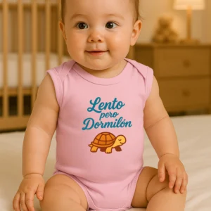 Body rosa "lento pero dormilon"