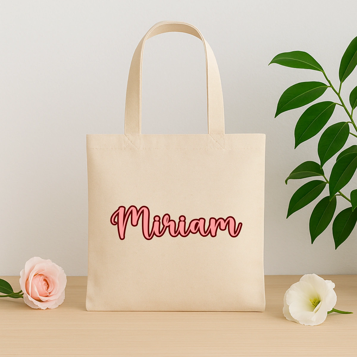 bolsa asa +nombre rosa