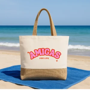 Bolsa de playa amigas for life