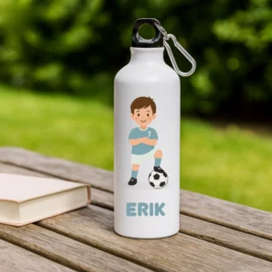 botella niño futbol