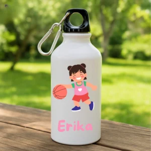 Botella niña baloncesto personalizable 420ml