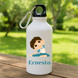 niño gimnasta botella