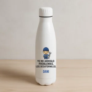 Botella personalizada mecánico "Yo no arreglo problemas"