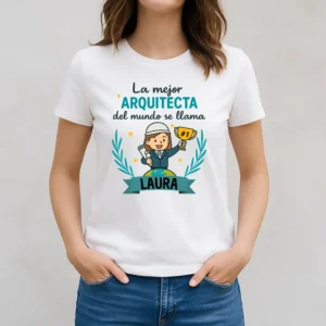 Camiseta personalizada mejor arquitecta del mundo
