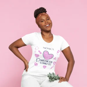 camiseta blanca medicos como tu