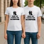 camiseta blanca "que la fuerza nos acompañe"