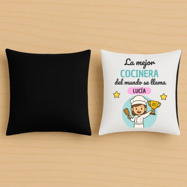 Cojín personalizable la mejor cocinera