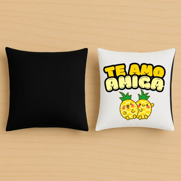 cojin negro te amo amiga