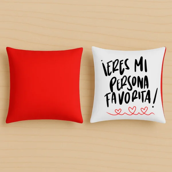 Cojin rojo eres mi persona favorita
