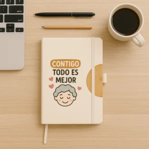 libreta contigo todo es mejor abuela