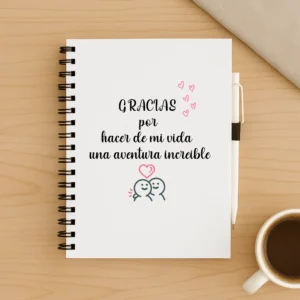 Libreta gracias por darme una aventura