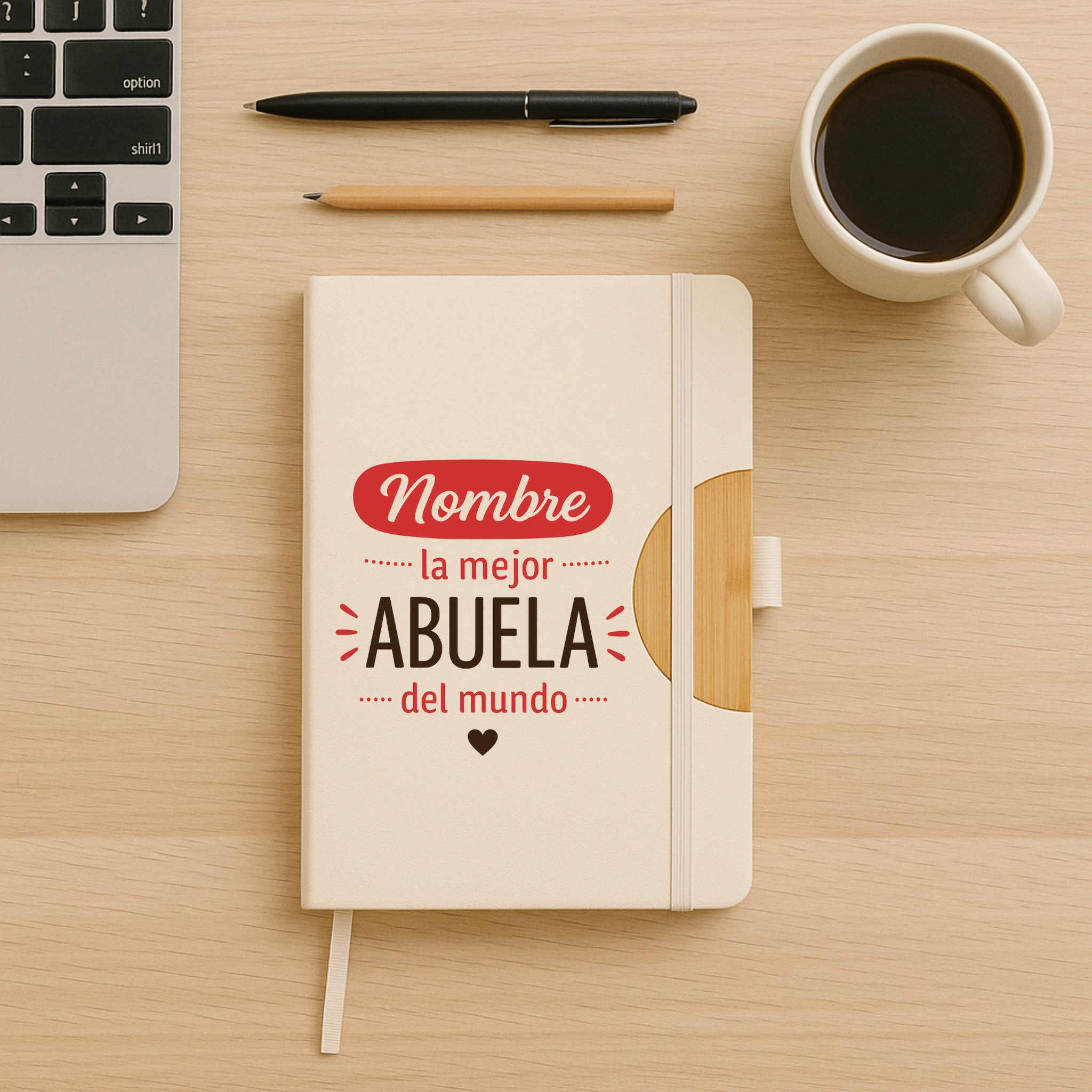 libreta nombre + la mejor abuela del mundo