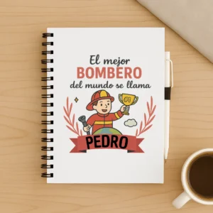 Libreta mejor bombero del mundo