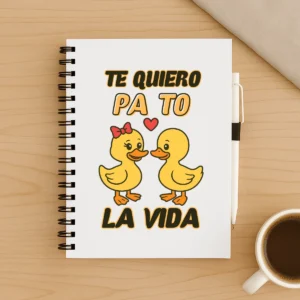 libreta te quiero pa to la vida