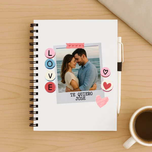 LIbreta personalizable para parejas polaroid