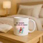 taza blanca me encanta que seas mi abuela taza