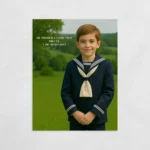 Imán niño personalizado de comunión