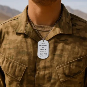 mockup chapa militar