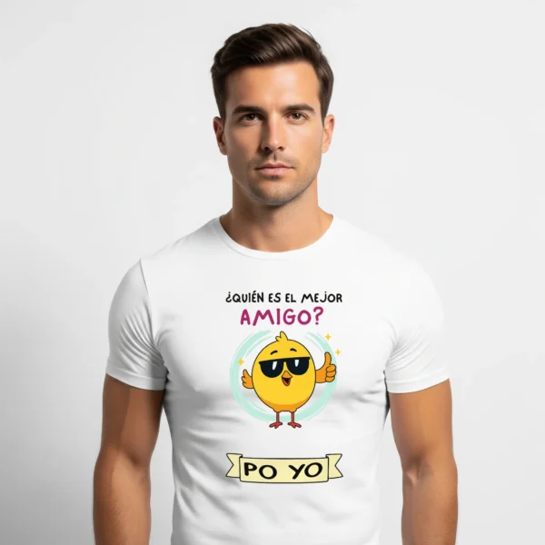 camiseta quien es el mejor amigo po yo