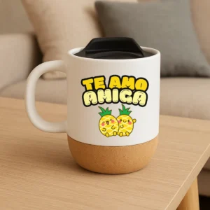 Mug ceramica te amo amiga