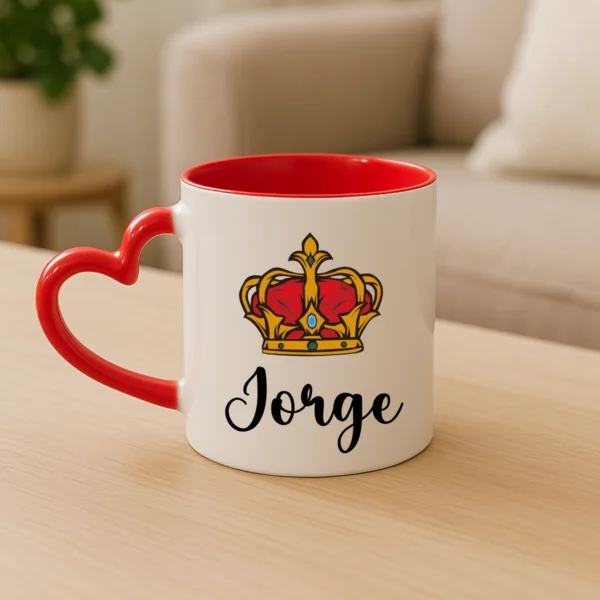 Taza corana rey y nombre