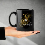 taza negra personalizable