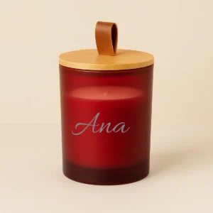 vela roja personalizable