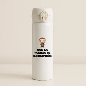 botella blanca funko que la fuerza te acompane