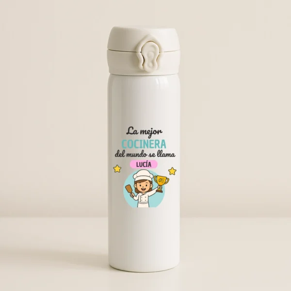 botella blanca la mejor cocinera del mundo