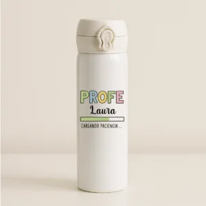 botella profe + nombre cargando