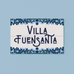 AZULEJO MOSAICO AZUL NOMBRE