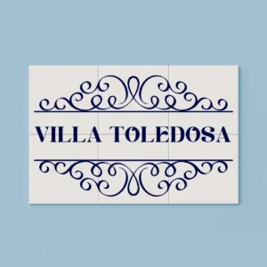AZULEJO MARCO VILLA + APELLIDO