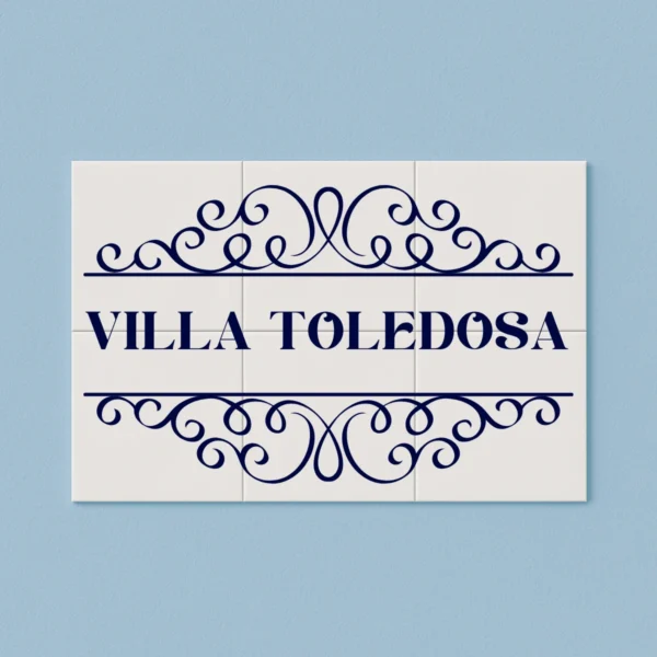 AZULEJO MARCO VILLA + APELLIDO