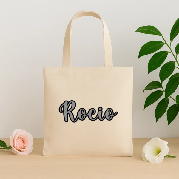 BOLSA ASA NOMBRE TONO GRIS